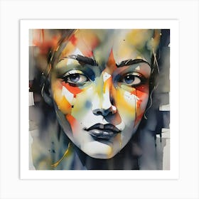 Face Of A Woman 3 Art Print