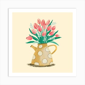 Flower Teapot Art Print