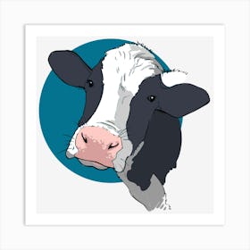 Cow Head Art Print