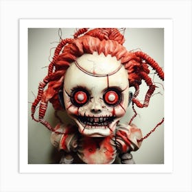 Doll With Red Hair Art Print