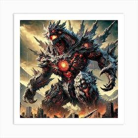 Super Kaiju Portrait Art Print