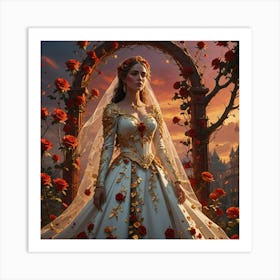 lady with Beauty Art Print