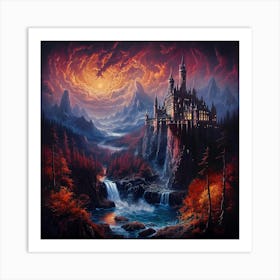 Harry Potter Castle Art Print