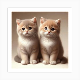 Two Kittens Art Print