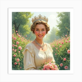 Radiant Young Queen Art Print