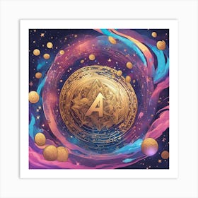 A Shiny Golden Nft C (4) Art Print