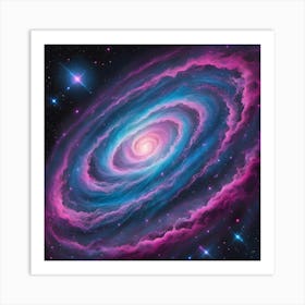 Galaxy Painting Art Print