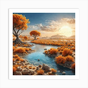 Desert Landscape 23 Art Print