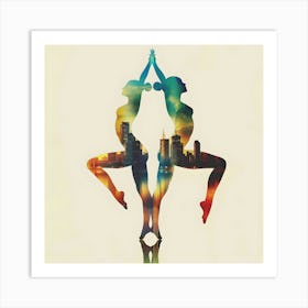 City Gymnasts Art Print