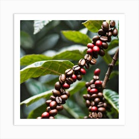 Coffee Beans On A Tree 37 Art Print