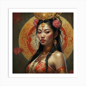 Default Art Print Beautiful Asian Goddess 1 Art Print