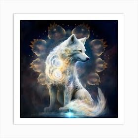 White Wolf 4 Art Print