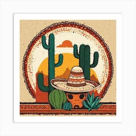 Mexican Skull 16 Art Print