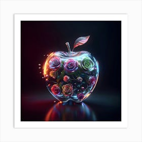 Apple With Roses 1 Art Print