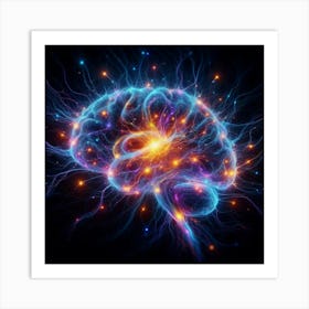 Brain Stock Videos & Royalty-Free Footage 9 Art Print