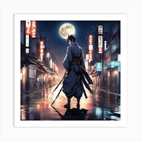 Avenging Samurai Art Print