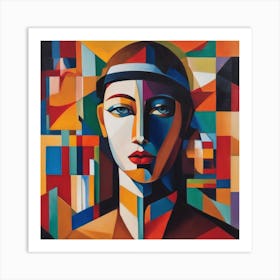 Abstract Woman Art Print