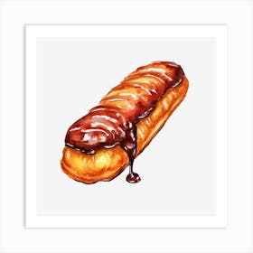 Glazed Doughnut Art Print