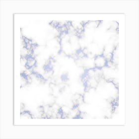 Violet Pastel Marble Art Print