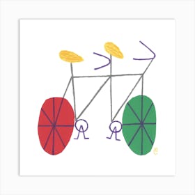Bike 10 Square Art Print