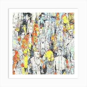 'The Crowd' Art Print