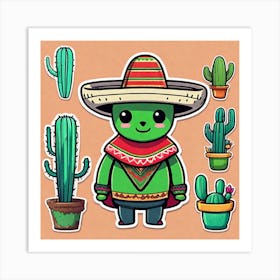 Mexican Cactus 42 Art Print