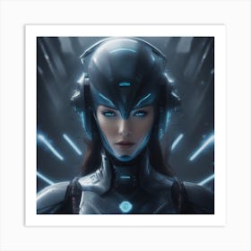 Futuristic Woman 1 Art Print