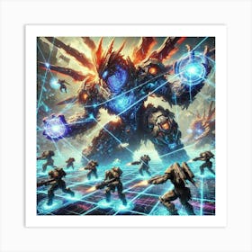 A Vivid Depiction Of The Kaiju Coordination Abilit Art Print