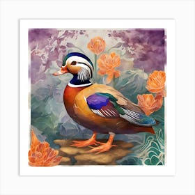 Mandarin Duck Art Print