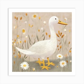 Duck In The Meadow Art Print