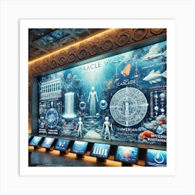 The Underwater Oracle Wall In A High Concept Subma Art Print