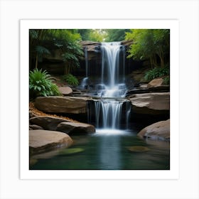 Default Create Unique Design Of Water Fall 0 Art Print