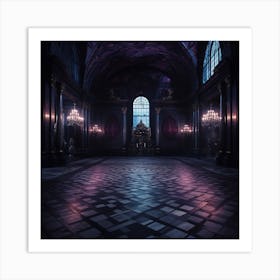 Dark Hall 1 Art Print