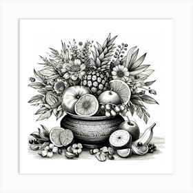 Fruit In A Bowl 1 Art Print