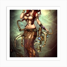 Steampunk Girl 2 Art Print