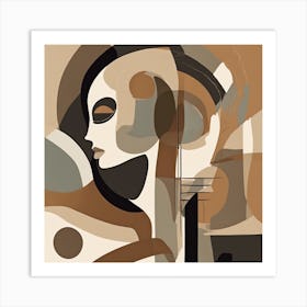 Abstract Of A Woman 2 Art Print