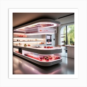 Futuristic Kitchen 3 Art Print