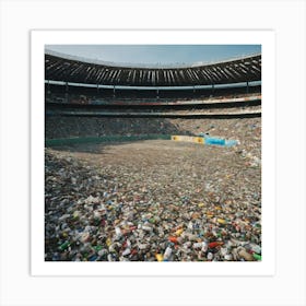 Stadium Full Of Garbage 2 Art Print