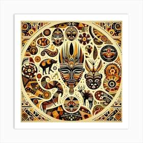 African Art Wall Art Print