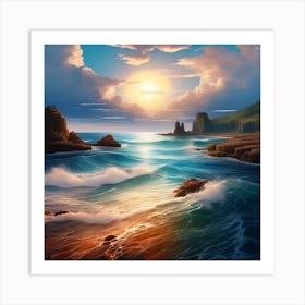 Sea And Earth 🌎 Art Print