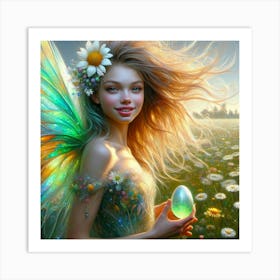 Fairy In The Meadow 1 Art Print