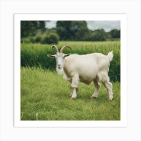 Goat In A Field 7 Art Print