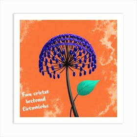 Blue Flower 27 Art Print