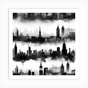 New York City Skyline 33 Art Print