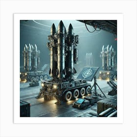 A Missile System Defense Perimeter Stations Asterian Syndicate 1024 Art Print