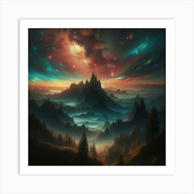 Fantasy Landscape - Fantasy Stock Videos & Royalty-Free Footage Art Print