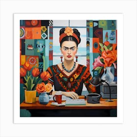 Frida nowadays Art Print