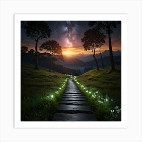 Path To The Stars 1 Art Print