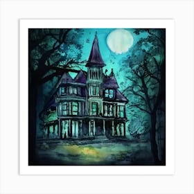 Haunted House Art Print