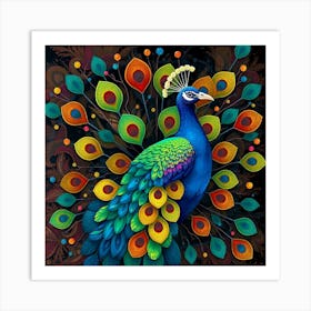 Peacock 2 Art Print